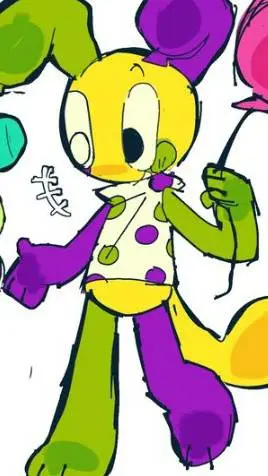ai character: balloonworm! background