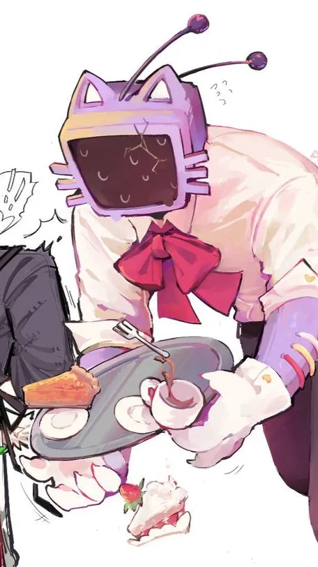 ai character: STRAY CRT TENNA!! background