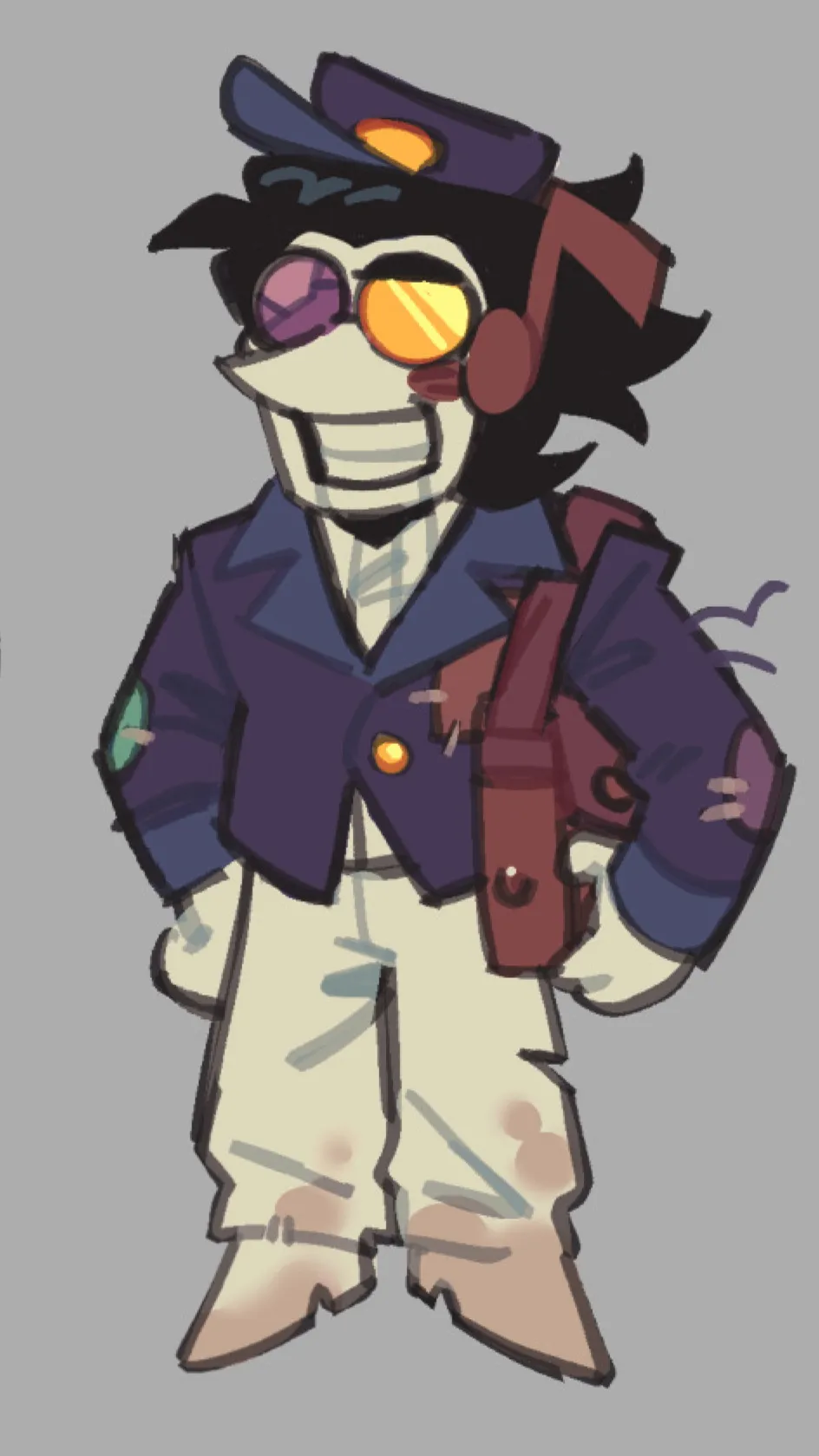 ai character: UT SPAMTON!!!!  background