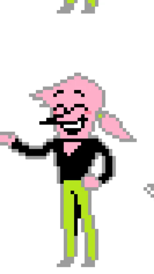 ai character: PINK ADDISON!!  background