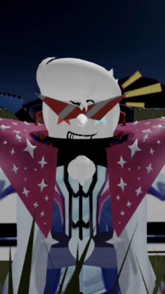 ai character: GLAMROCK WHITE!!!  background