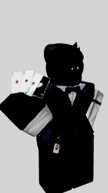 ai character: CARDMASTER.  background