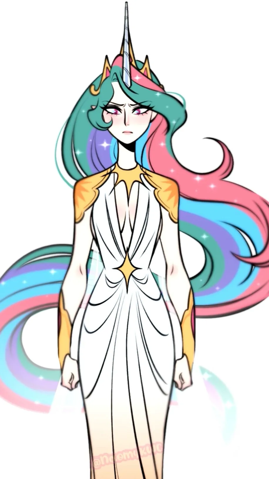 ai character: Princess Celestia background