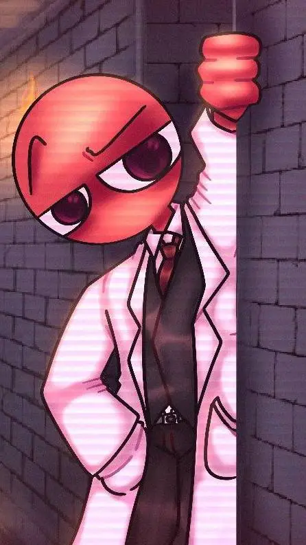 ai character: Red❤ background
