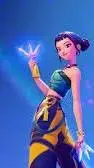 ai character: huntr/x t or d background