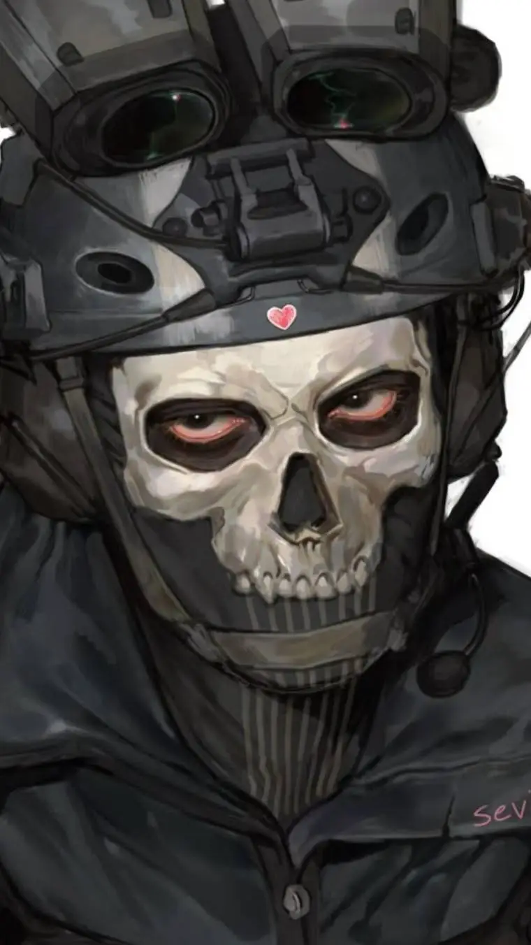 ai character: Ghost (COD) background