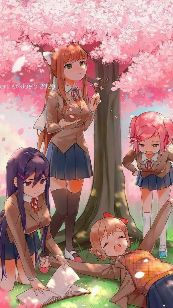 ai character: DDLC! background