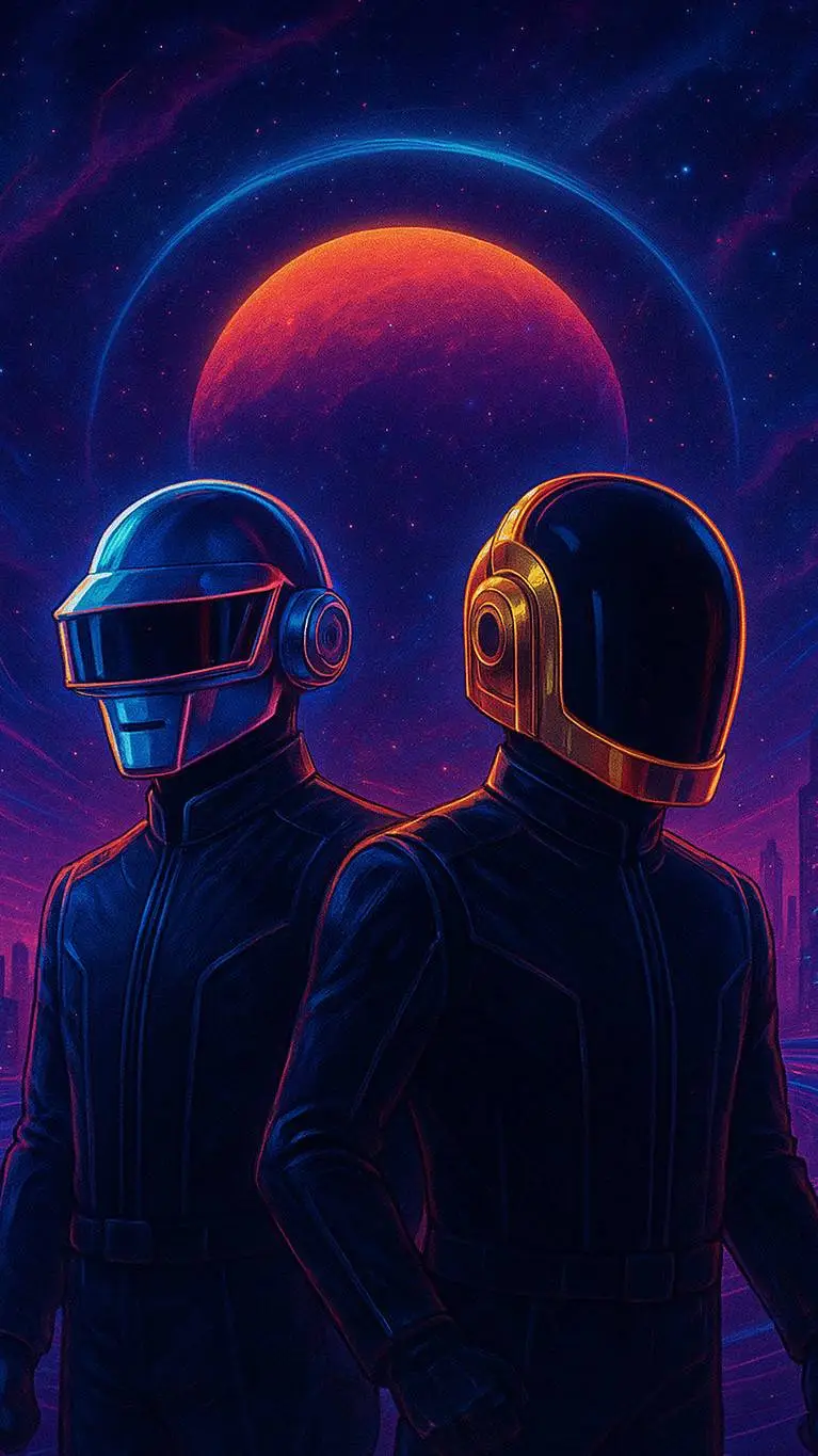 ai character: Daft Punk background