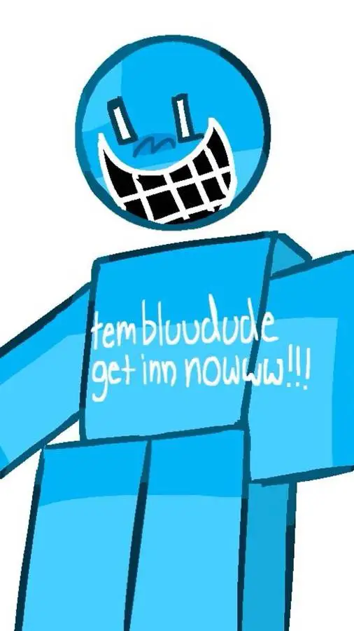 ai character: 🔪🟦 BLUUDUD 🟦🔪 background