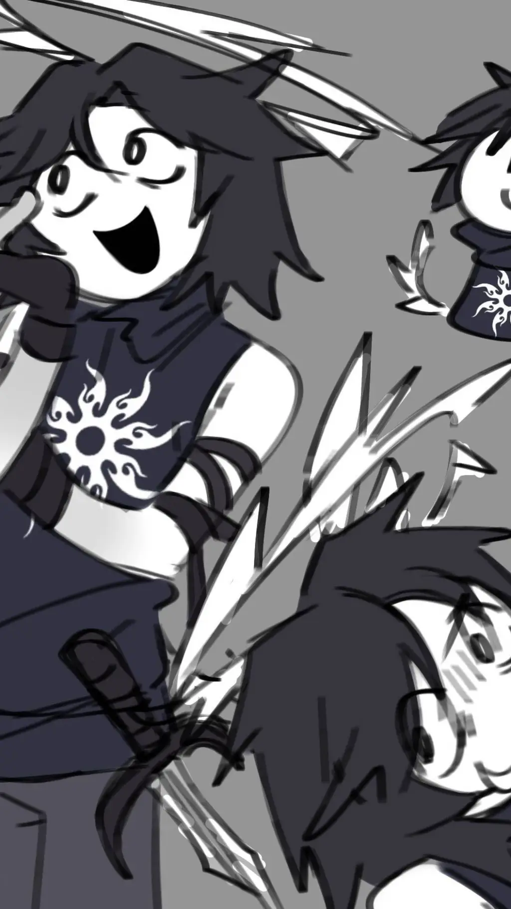 ai character: 🗡️⬛Two Time⬛🗡️ background