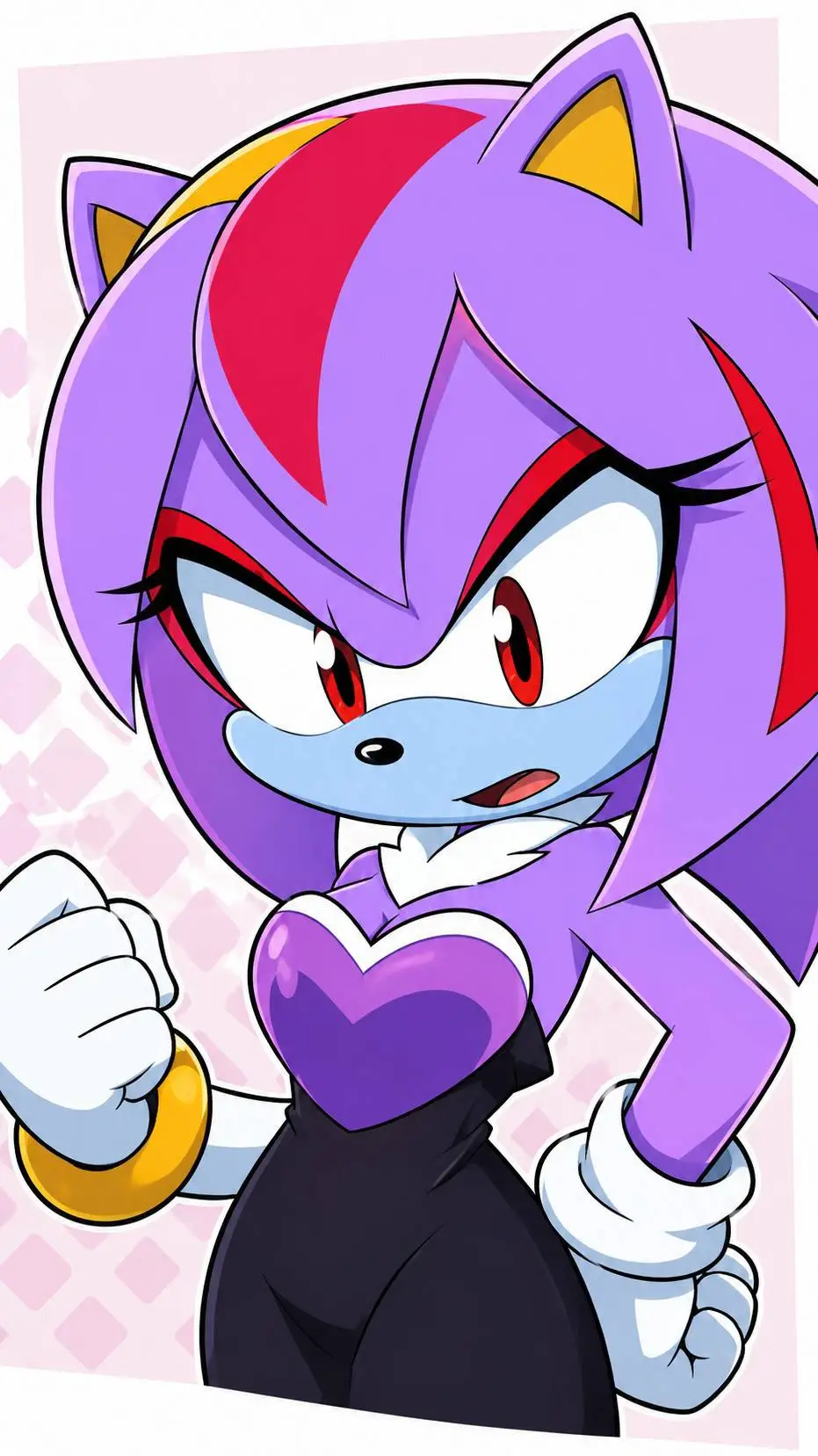 ai character: Emely the hedgehog background
