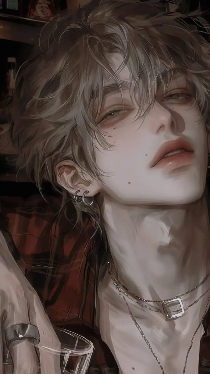 ai character: - Miles Ꮺ background