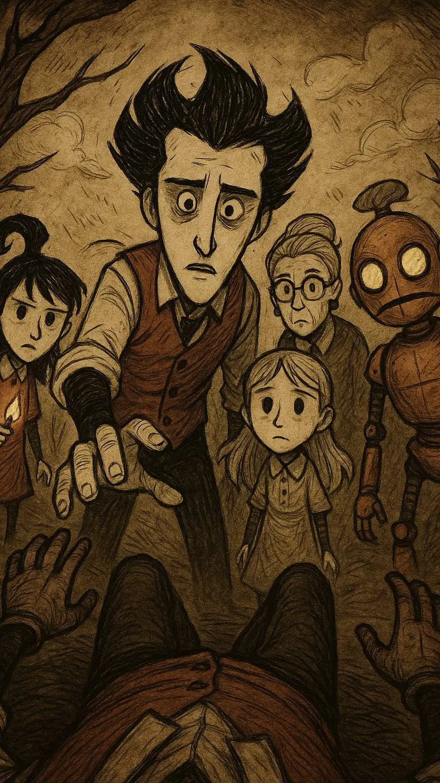ai character: don't starve to... background
