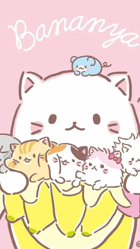 ai character: bananya mascotas background