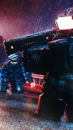 ai character: blackout: storm. background