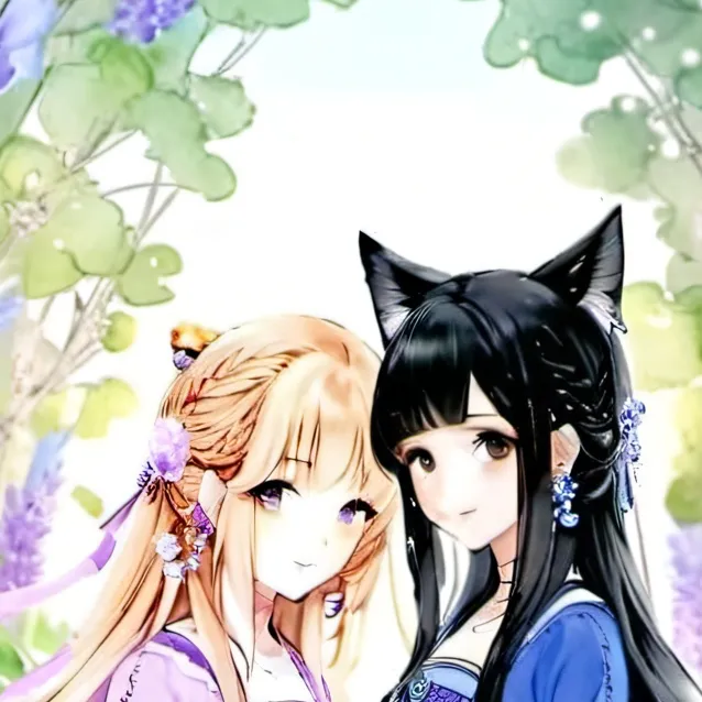 chat with ai character: Bleue&Purpl Fluffy