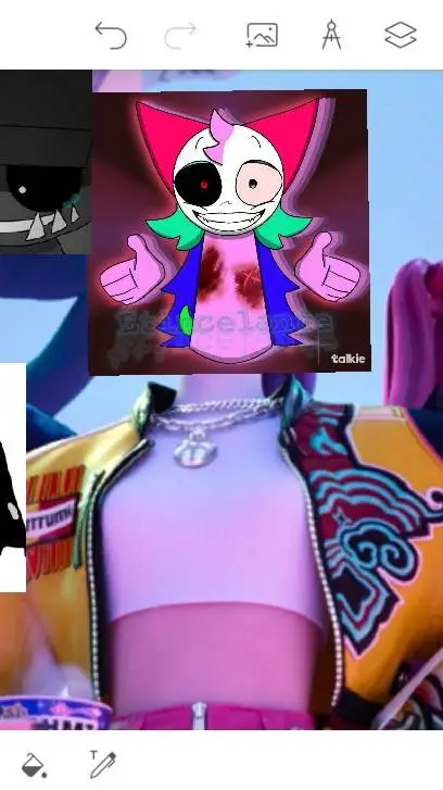 ai character: Huntrix sp version background
