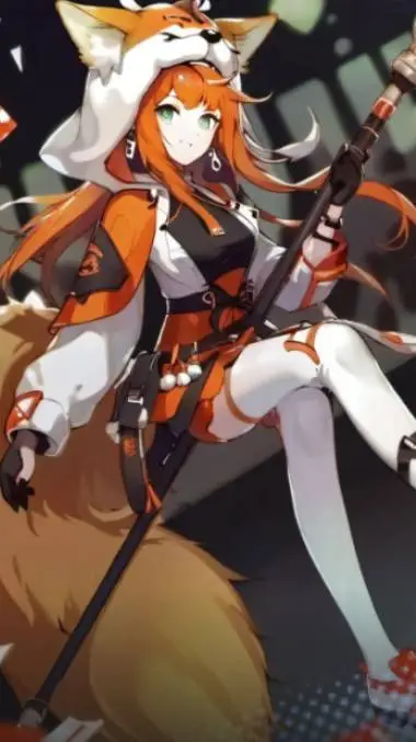 ai character: Uzi  background