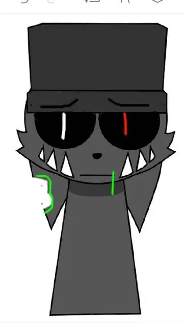 ai character: Kuromame zombified background