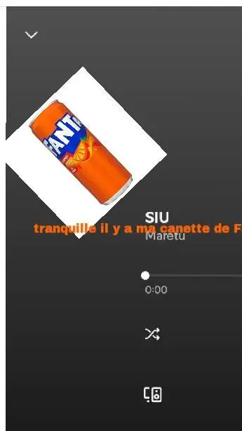 ai character: canette volante  background