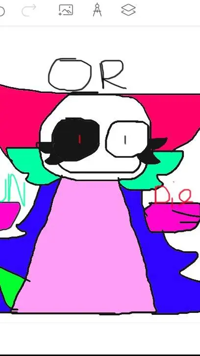 ai character: RUN OR DIE  background