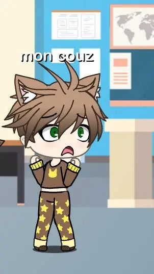 ai character: Mon couz  background