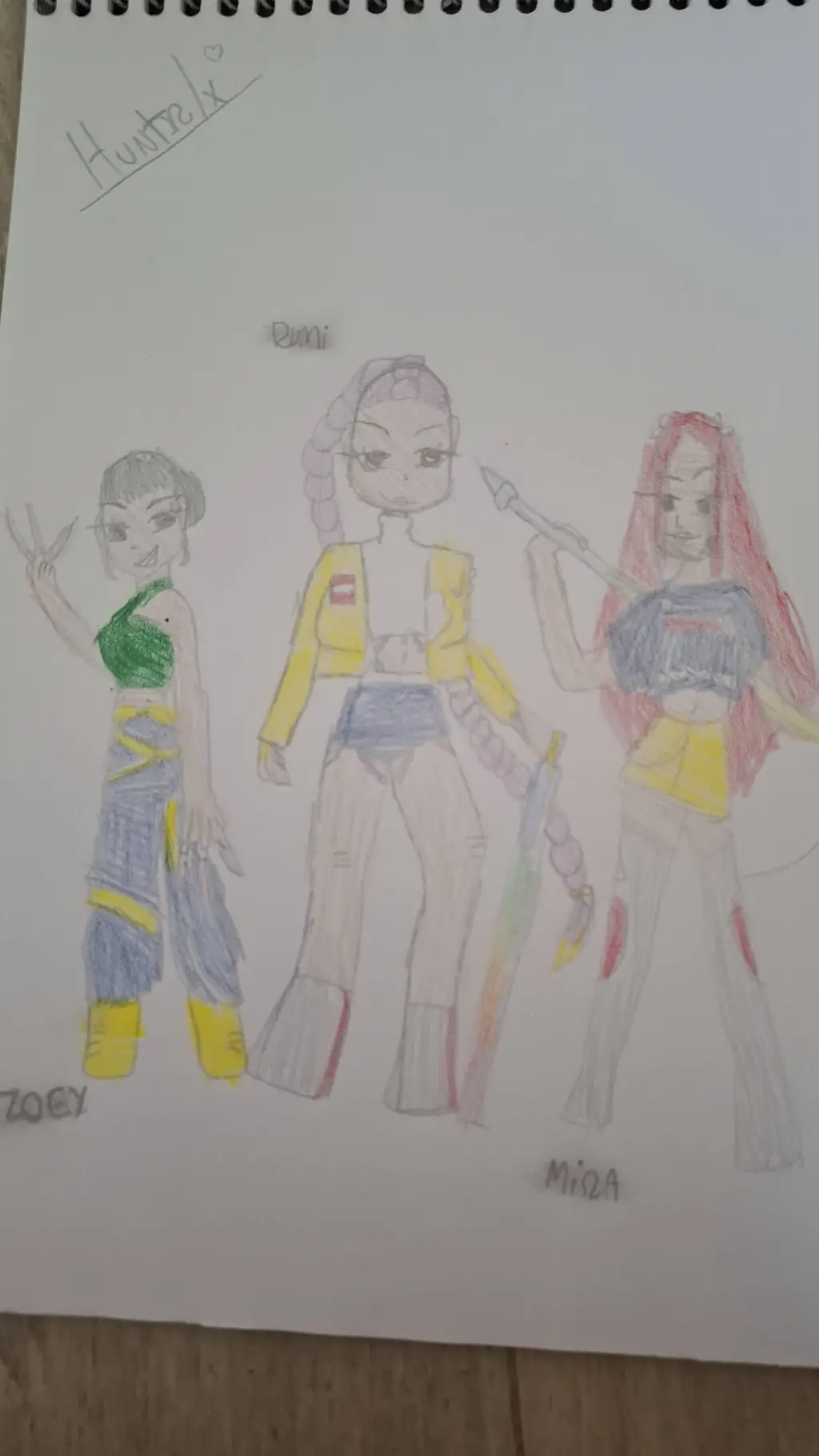 ai character: 💜gerreiras do kpop background