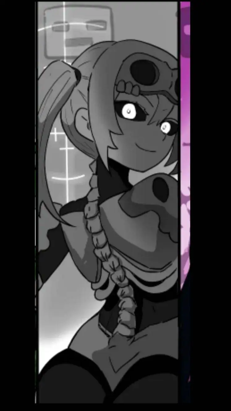ai character: squeleto girl background