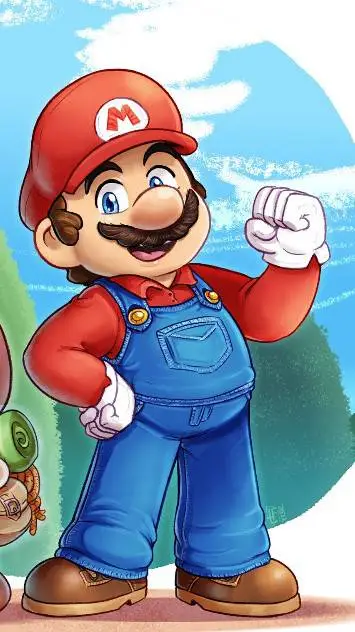 ai character: Marío legendario background