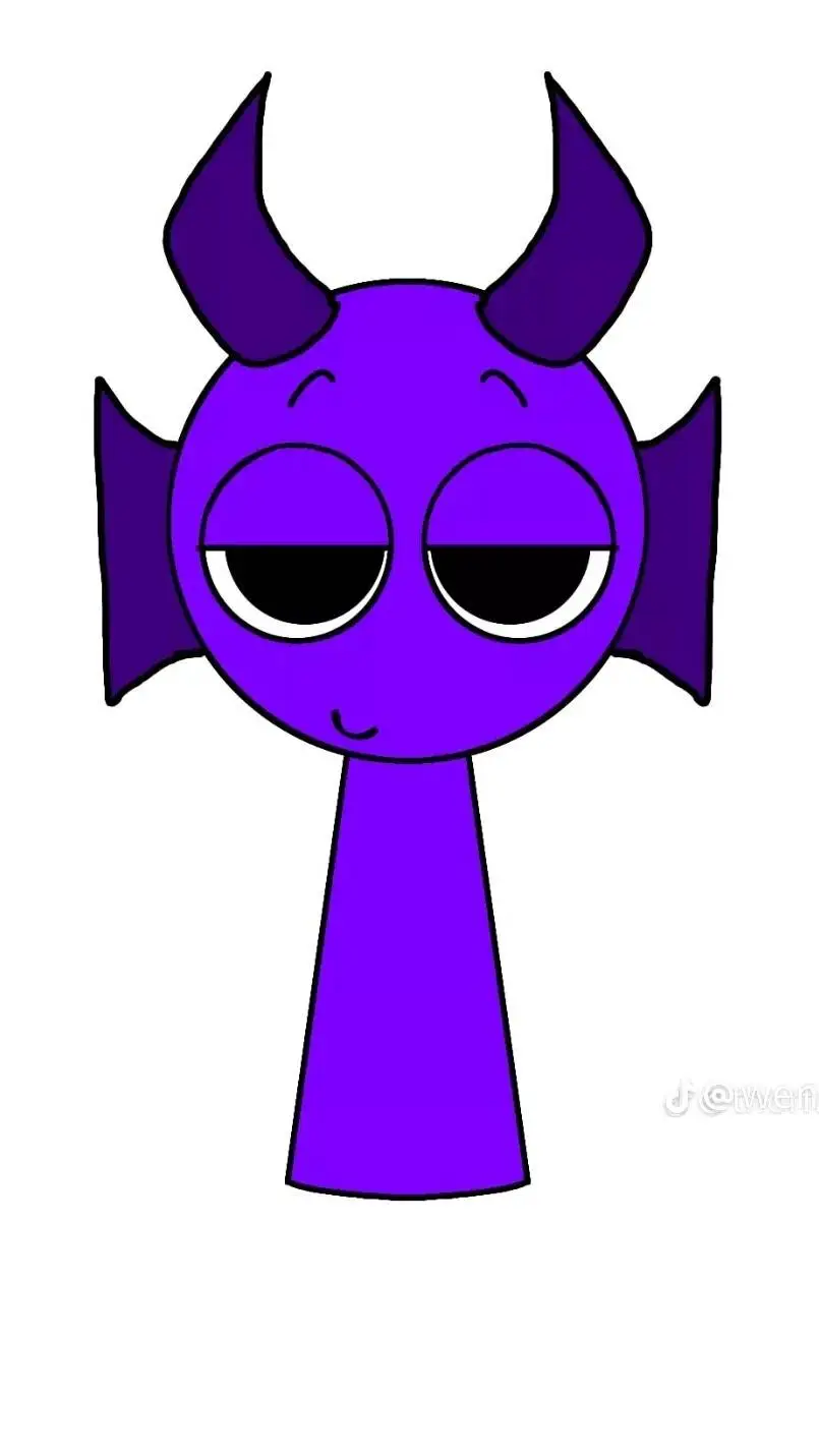 ai character: Durple background