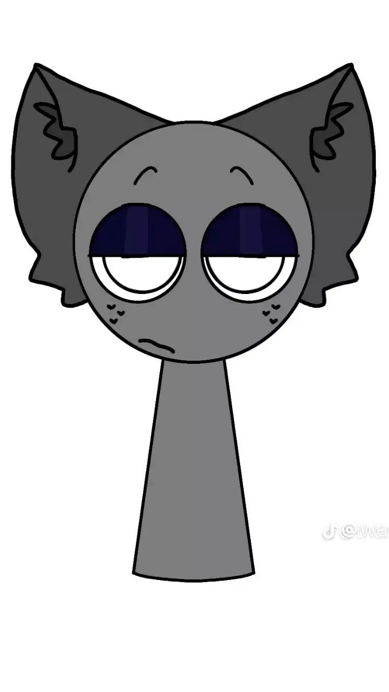 ai character: Gray background