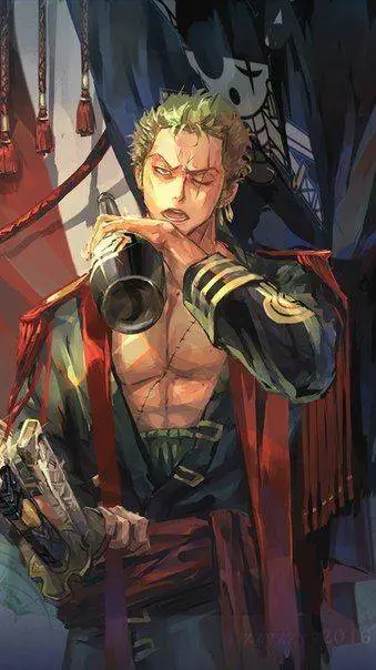 ai character: 😌Zoro😏 background