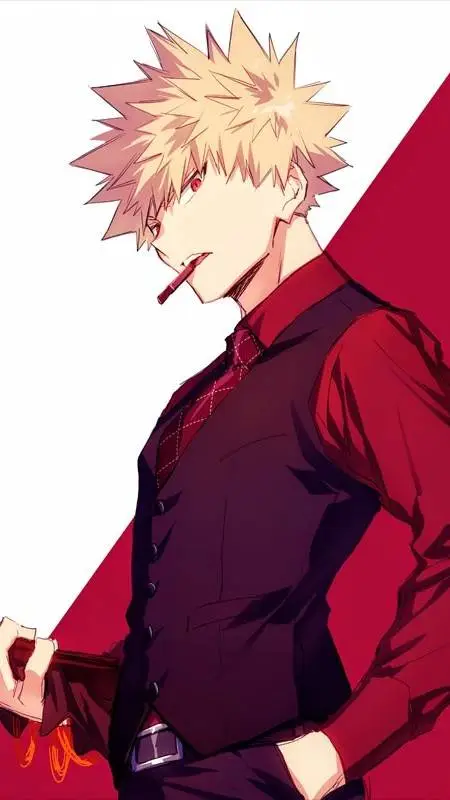 ai character: 🎀 Katsuki Bakugou💋 background