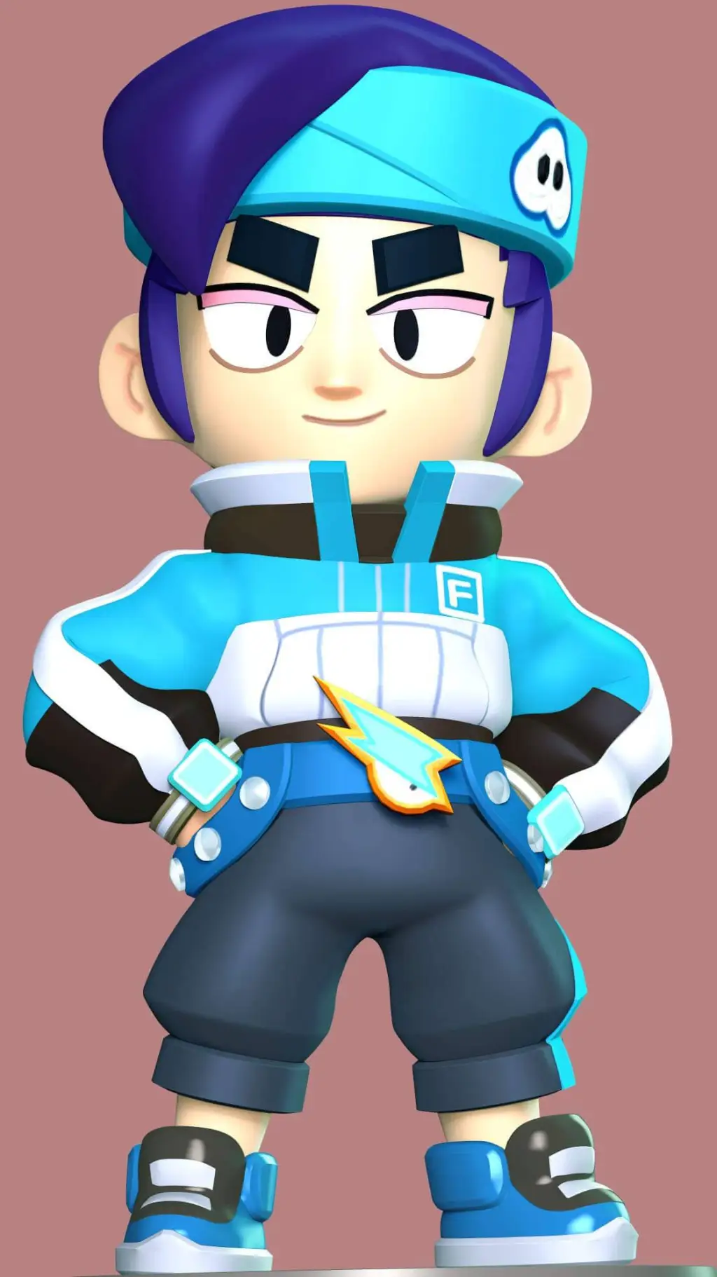 ai character: 💙 Fang 🖤 background