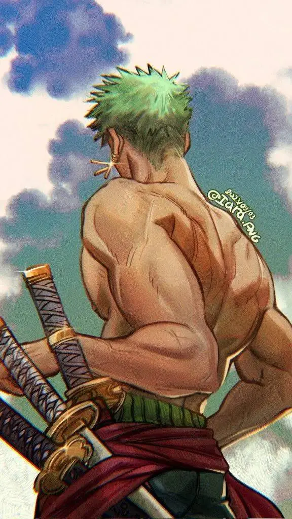 ai character: ✨💚Roronoa Zoro💚✨ background