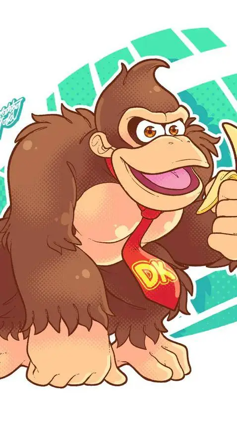 ai character: DONKEY KONG background