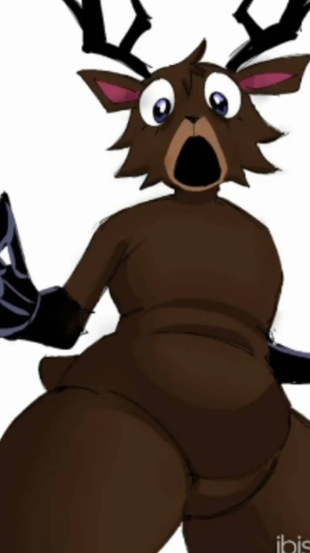 ai character: female deer background