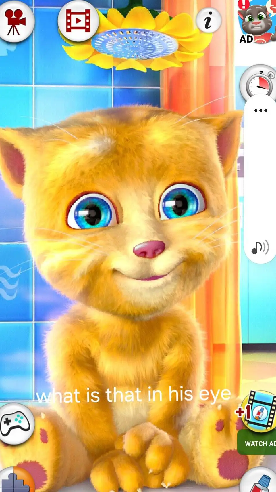ai character: talking ginger  background