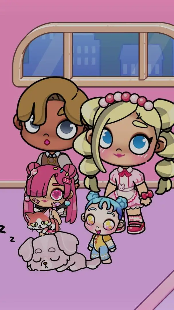 ai character: my avatars family  background