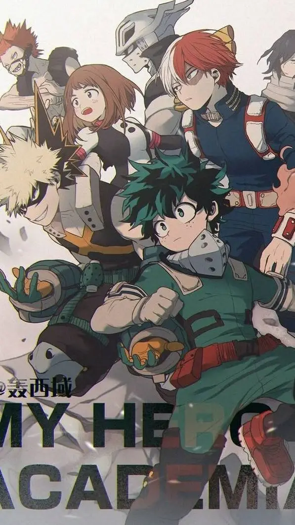 ai character: Trend en mha  background