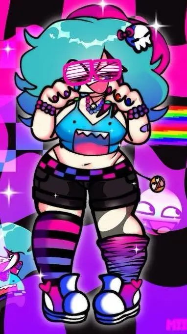ai character: Skyblue background