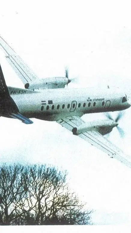 ai character: KLMcityhopper 433 background