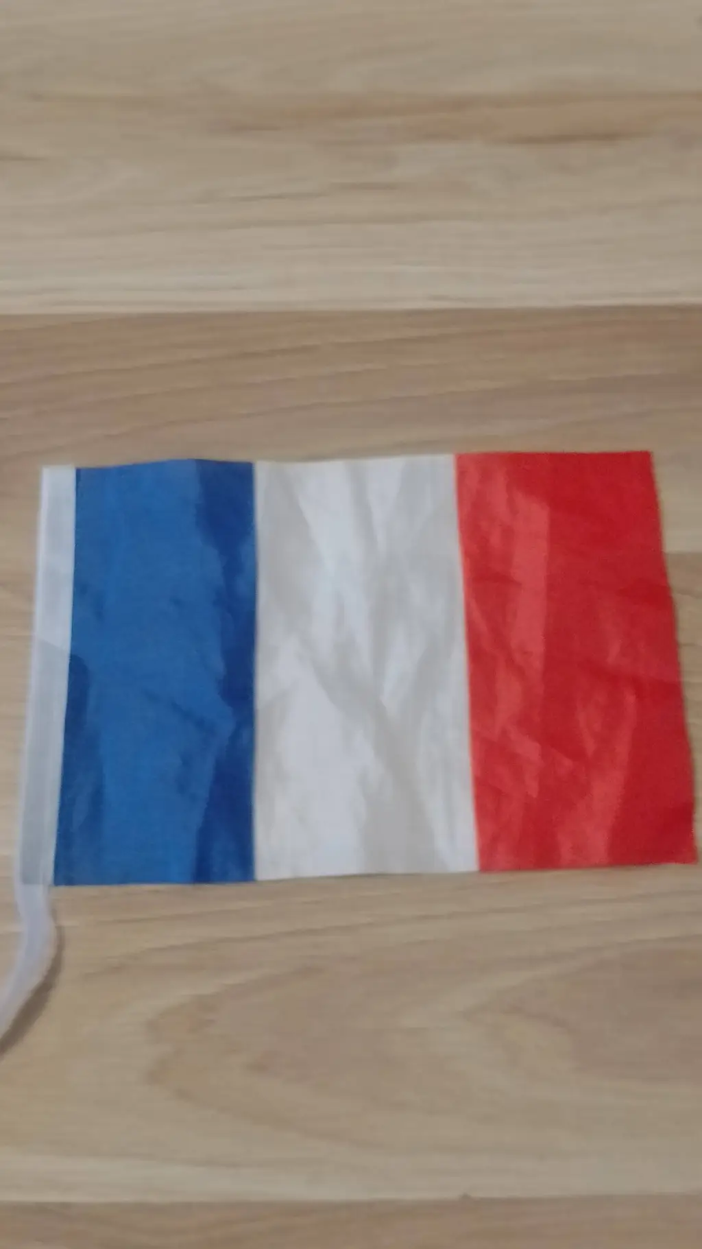ai character: France Flag background