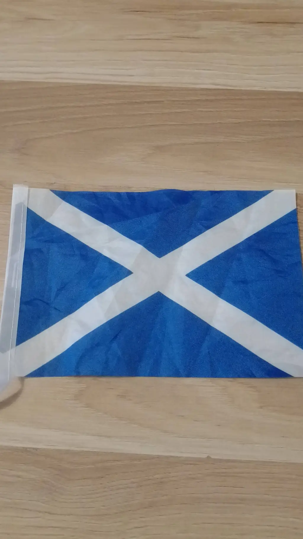 ai character: Scotland Flag background