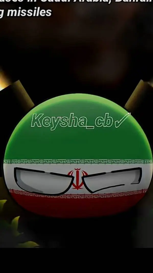 ai character: Iran Countryball background
