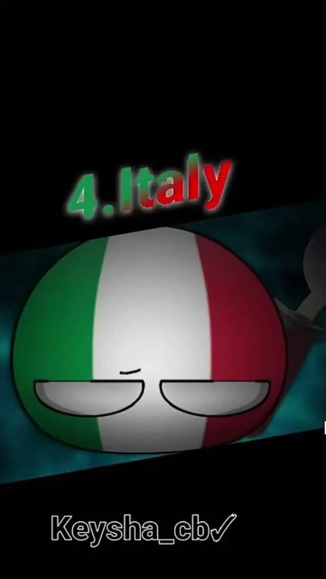 ai character: Italy Countryball background
