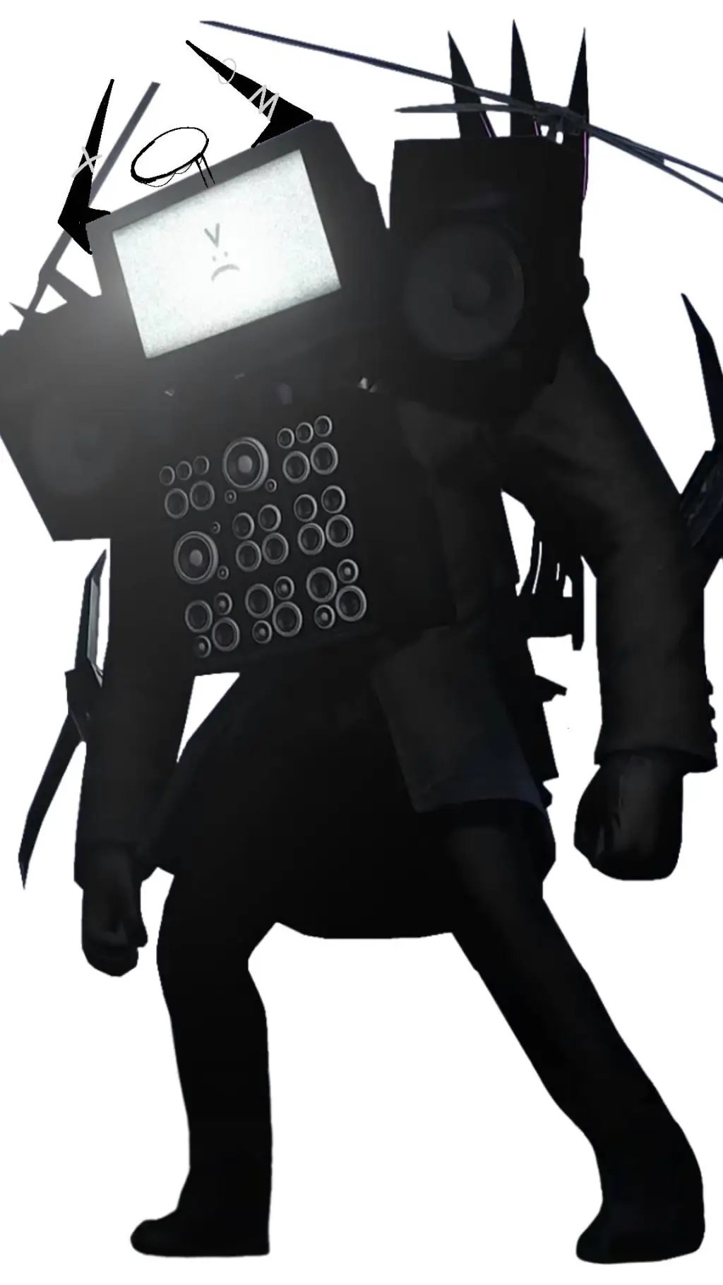 ai character: Cinemaman demon background