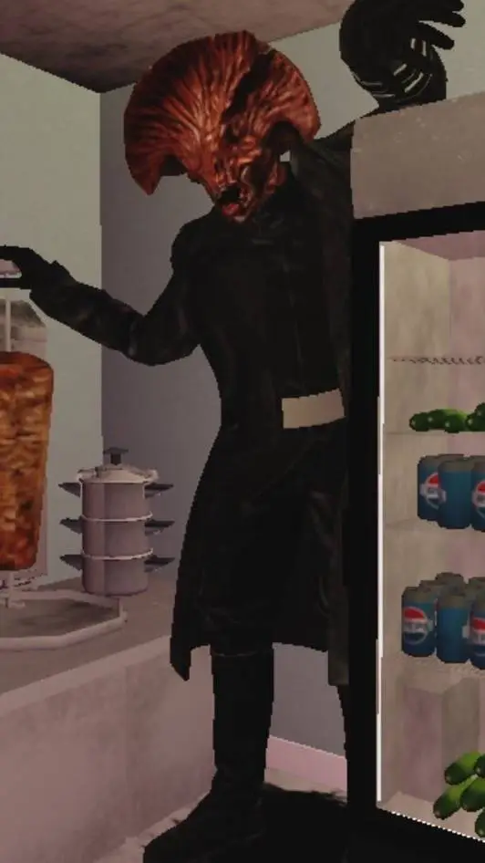 ai character: Mushroom man background