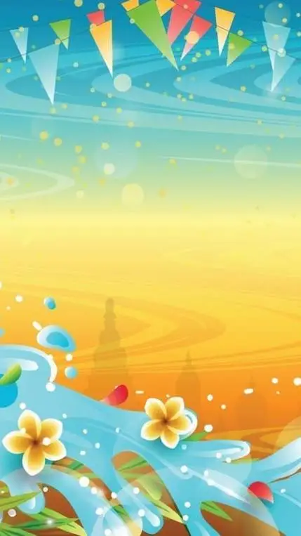 ai character: Songkran Day! background