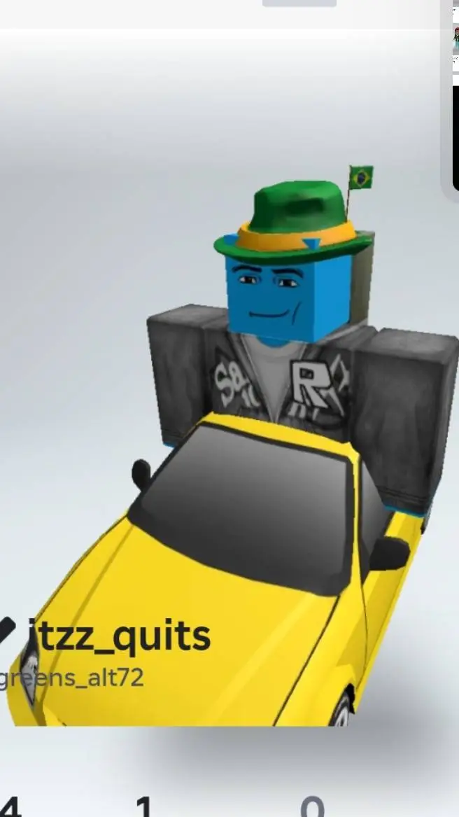 ai character: itzz green background